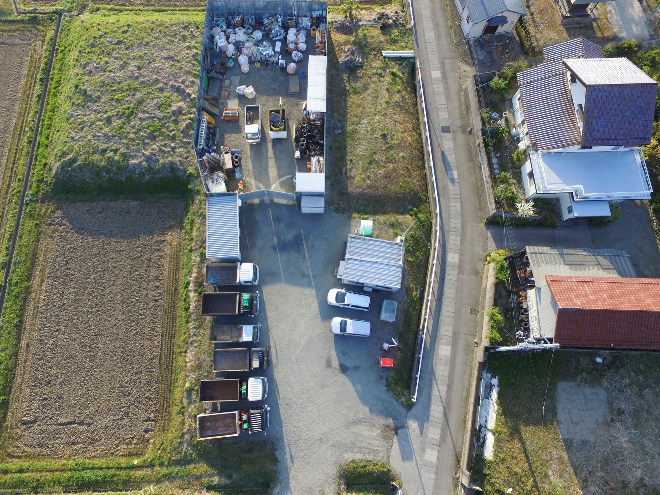 上空から見た風景